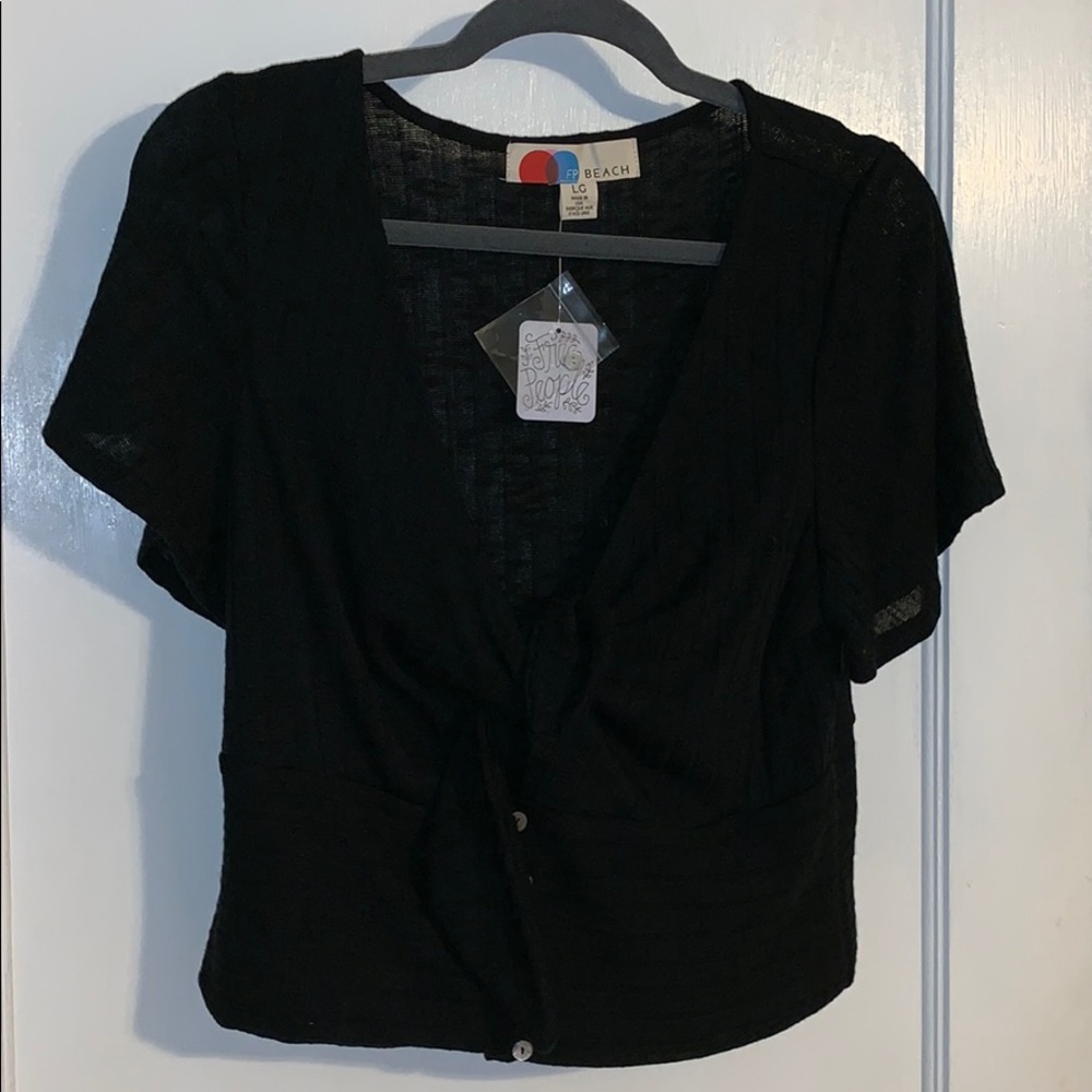 Free people black top size large